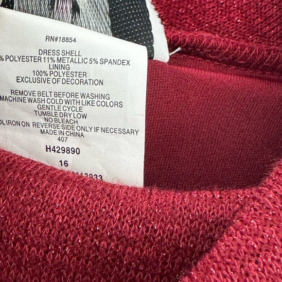 Rare Editions Big Girl Hacchi Cowl Neck Skater Dress Size 16 NWT - Picture 7 of 9